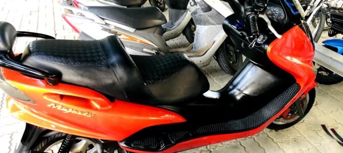 My Yamaha Majesty 125 before and after